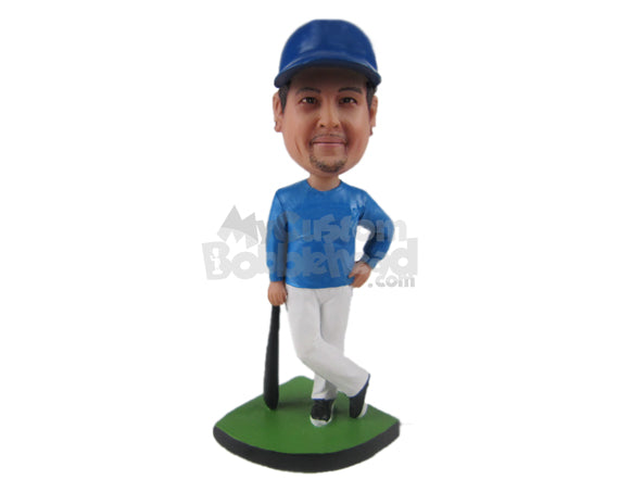 Custom Bobblehead Baseball Dude Holding A Bat Posing For The Camera - Sports & Hobbies Baseball & Softball Personalized Bobblehead & Cake Topper Custom Bobblehead Baseball Dude Holding A Bat Posing For The Camera - Sports & Hobbies Baseball & Softball Personalized Bobblehead & Cake Topper